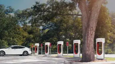 Tesla superchargers