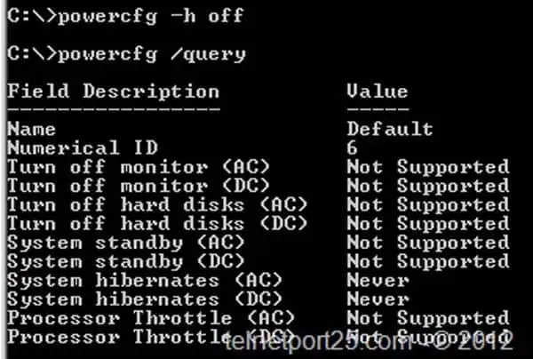 hiberfil.sys - Cum stergem